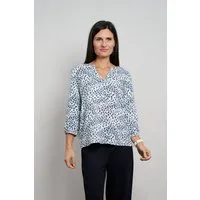 Seidel Moden Druckbluse Otto exclusiv mit Minimalmuster - Viskose- MADE IN GERMANY