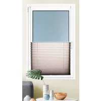 Kutti Plissee Brisa, Lichtschutz, ohne Bohren, verspannt, Klemmfix, Klemmfix, Sichtschutz, blickdicht, einfarbig, Klemmträger