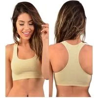 Elite Life Sport-Bustier 2 Stück Damen Sport BH nahtlos Bustier Seamless BH nahtlos