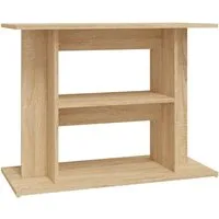 vidaXL Aquariumunterschrank Aquariumständer Sonoma-Eiche 80x35x60 cm Holzwerkstoff