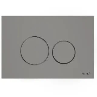 VitrA Origin WC-Betätigungsplatte für 2?Mengen?Spülung Glas Steingrau Matt,740-1607 740-1607