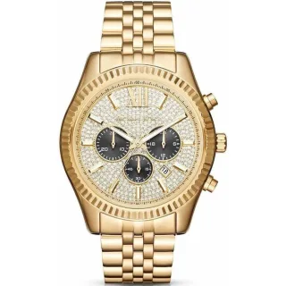 Michael Kors MK8494 Lexington Gold Pave Herrenuhr