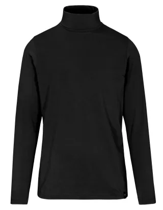 COMMANDER Finest Clothing - Rollkragenshirt 1/1 Arm, uni black - Gr. - 3XL
