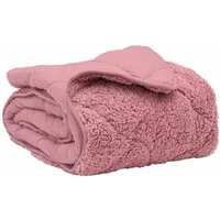 vidaXL Baumwollbettdecke Sommerdecke 140 x 220 cm Sommer Rosa Atmungsaktiv, Bezug: Mikrofaser
