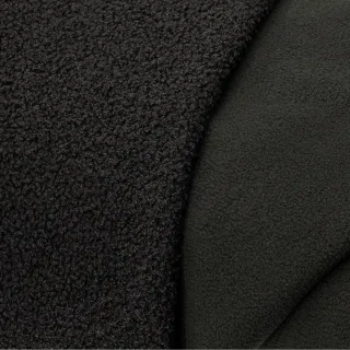 Doubleface-Teddy-Fleece, schwarz