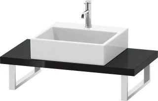 Duravit L-Cube Konsole Schwarz Hochglanz 800x480x45 mm - LC100C04040 LC100C04040