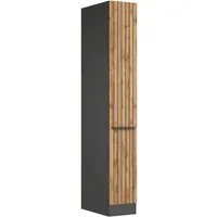 KOCHSTATION Apothekerschrank KS-Lagos Breite/Höhe 30/200 cm, mit 5 großen Ablagekörben