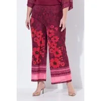 MIAMODA Funktionshose Mesh-Culotte gerades Bein Blumenmuster Elastikbund