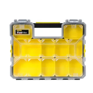 STANLEY FATMAX Organizer 10 flache Fächer 44,6x7,4x35,7cm herausnehmbare Boxen - 1-97-517