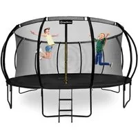 HyperMotion Gartentrampolin Gartentrampolin mit Leiter und Innennetz, Ø 487 cm