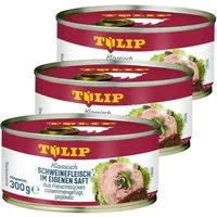 TULIP Wurstkonserve Schweinefleisch im eigenen Saft 300g Fleisch Schwein Frühstücksfleisch, 300 g