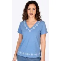 Sorgenfri Sylt T-Shirt Lalinara Stickdetails