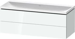 Duravit L-Cube c-shaped Set wandhängend Weiß Hochglanz 1200x480x480 mm - LC6953N85850000 LC6953N85850000