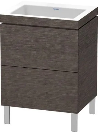 Duravit L-Cube c-bonded Set bodenstehend Eiche dunkel gebürstet Matt 600x480x698 mm - LC6936N7272 LC6936N7272