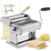 ADE Nudelmaschine manuelle Pastamaschine, Pastamaker zur Herstellung von Lasagneplatten, Spaghetti, Fettuccine