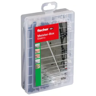 Fischer Dübelsortiment Meister-Box Elektro (155 Teile) - 553345