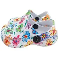 VewoTex Baby & Kinder Clogs mit Blumenmuster » günstige Kinderschuhe Clog (1 Paar Clogs, 2-tlg., Kein Set) Kinder Badeschlappen » Badelatschen mit Riemen & Cut-Outs