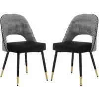 WAHSON OFFICE CHAIRS Esszimmerstuhl Samt 2er Set Seitenstühle Küchenstühle