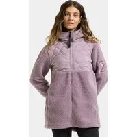 Didriksons Fleecejacke Damen Pile Teddy Hybrid BIBI mit Kapuze mit Taschen