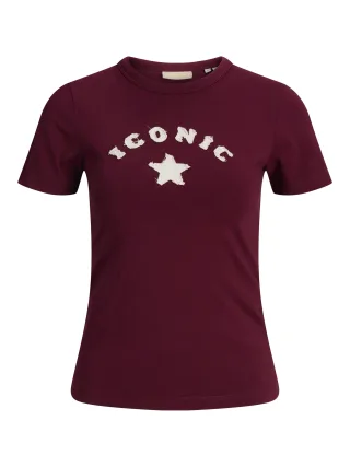 JJXX - JXGIGI STR SS PATCH TEE JRS cabernet - Gr. - XL