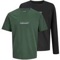 Jack & Jones Junior T-Shirt (2-tlg) Set T-Shirt & Langarmshirt JORBLEECKER JNR