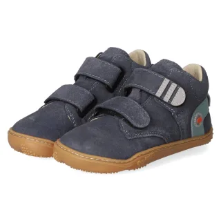 Qnuffs Barfußschuhe BUCHE  Blau - Gr. 24 -  Leder und Textil