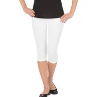 Trigema Leggings TRIGEMA Leggings 3/4 mit Kristallsteinen (1-tlg)