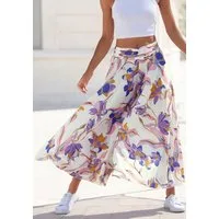LASCANA Hosenrock mit extra weitem Bein floraler Druck, Culotte, luftige Sommerhose, Strandhose, Schlupfhose