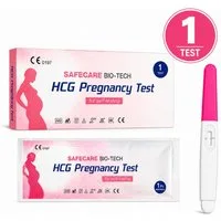 Safecare Bio-Tech Schwangerschaftstest Frühtest - 25 miu/ml Ultra Empfindlich HCG Midstream Früherkennung, Testkasette, 1-tlg., Midstream, Schnelles Ergebnis, einfache Handhabung, hohe Genauigkeit