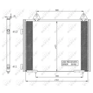 NRF Klimakondensator Land Rover Freelander 1