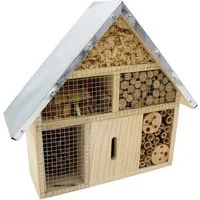 mucHome Insektenhotel Insektenhotel Insektenhaus, wetterfestes Insekten Hotel mit Metalldach