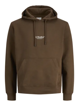 JACK&JONES - JJESOHO SWEAT HOOD NOOS Cocoa - Gr. - M