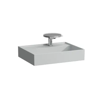 LAUFEN Waschtisch Kartell · LAUFEN 600x460, ohne Hahnloch, grau matt, 81033.5, 8103357591121 H8103357591121