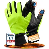 MIVELO Fahrradhandschuhe Übergangshandschuhe mit Touchscreen Funktion wasserabweisend winddicht