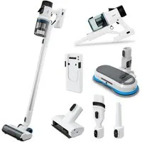Medion® Stielstaubsauger MEDION LIFE P400 W+ Akku-Staubsauger mit Wischfunktion, 400 W, beutellos, LED-Touch-Displ.,3-stufige Saugleistung,beutellos,Zyklon-Technologie