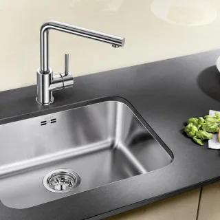 Blanco Supra 500 U Spüle 518205 53x43cm, Edelstahl Bürstfinish, für Unterbau
