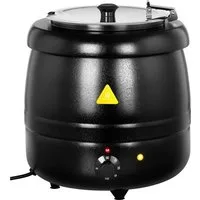 Royal Catering Suppentopf Elektrisch Suppenkessel 10L 400W Suppenwärmer, Edelstahl, Stahl (pulverbeschichtet)