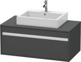 Duravit Ketho Konsolenwaschtischunterbau wandhängend Graphit Matt 1000x550x426 mm - KT669504949 KT669504949
