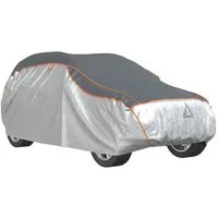 vidaXL Autoplane Autoabdeckung für SUV Hagelschutz Voll M Grau & Silbern (1-St)