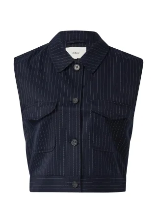 s.Oliver - Indoor-Weste blau - Gr. - 34