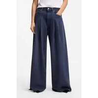 BOSS ORANGE Weite Jeans SLOUCHY 2PL MR Premium Damenmode mit voluminösen Bundfalten
