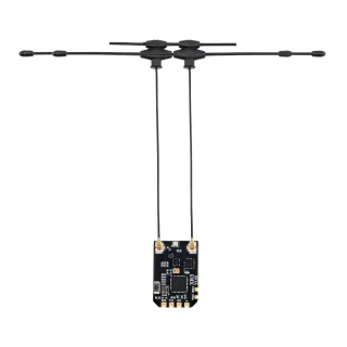 RadioMaster XR3 Nano ExpressLRS ELRS 2.4GHz/900MHz/Dual-Band Multi-Frequency Dual T-Antenna Diversity Receiver for Radio