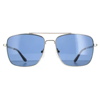 Lunettes de soleil Calvin Klein CK19136S 045 Silver Smoke Grey