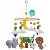 wortek Babymöbel-Set Baby Mobile Windspiel zum Aufhängen, (Set, 1-tlg., Kinderbett, Wickelkommode, Decke Kinderzimmer), Babymobile Bettglocke Babyzimmer Bett Baby Windspiel