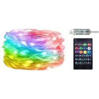 Rabalux LED-Lichterkette, LED-RGB-Lichterkette für den Außenbereich W-Fi