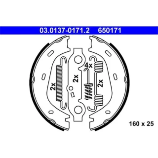 ATE Bremsbacken hinten Mercedes 03.0137-0171.2