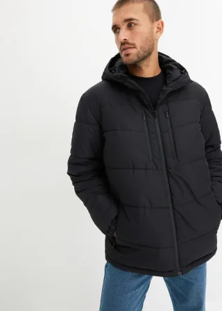 bonprix Funktionsjacke mit Bionic-Finish wasserabweisend, schwarz, Gr.50, Steppjacke mit Bionic Finishing für eine hochgradig schmutz- und wasserabweisende Oberfläche
