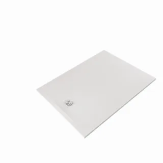 Kludi TERRA Duschwanne 08DW1653 100 x 140 x 3 cm, Abflussabdeckung inkl. Mattweiß