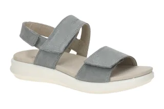 Legero 000311 Damen Sandalette Ella hellblau Keilabsatz Flexibel