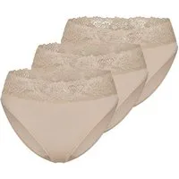 Nina Von C. Jazz-Pants Slips 3er Pack Slipboutique (Spar-Set, 3-St) Jazz Pants - Blickdicht - Mit breitem Spitzenbund